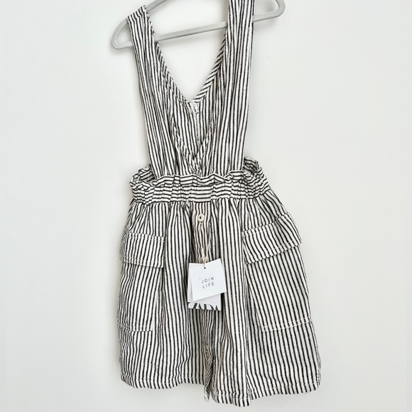 ZARA Girl Jumper Jumpsuit Overall Striped 3-4yrs NEW - Picture 5 of 7